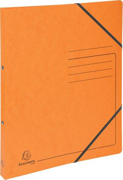 Ringhefter Colorspan mit Gummizug orange, 2 Ringe, 15 mm