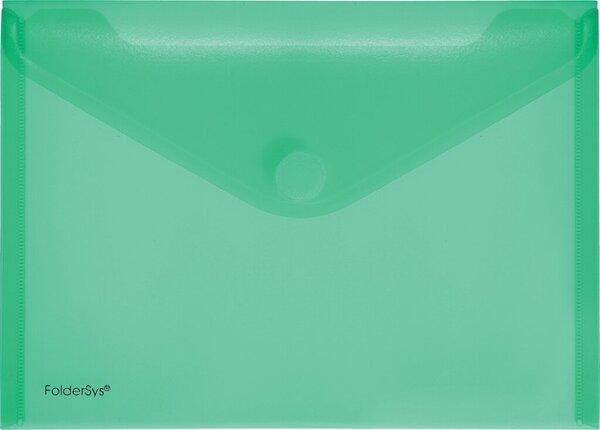 PP-Umschlag A5quer grün transparent