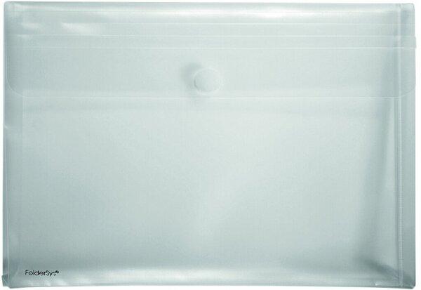 PP-Umschlag/Aktentasche A4quer m. transluzent Dehnfalte