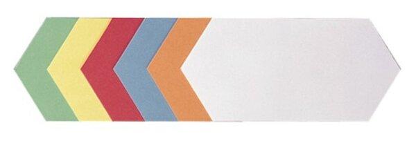 Moderationsrhomben 9,5x20,5cm 250 Stück farblich sortiert