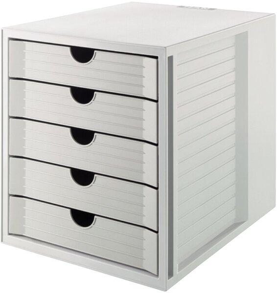 Schrankset KARMA grau A4 5 Schübe geschlossen
