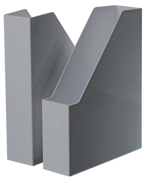 i-Line Stehsammler hochglänzend dunkelgrau, A4