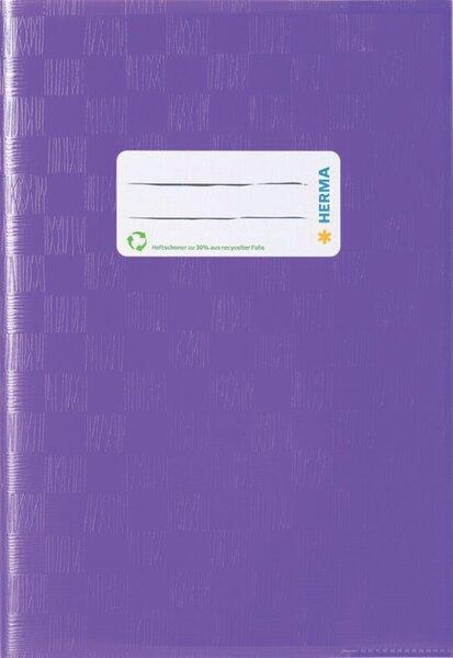 Heftschoner Folie A5 hoch violett gedeckt
