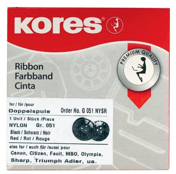 Farbband Gr. 51 schwarz/rot für Büroring 1234, 1001, 1272, Canon