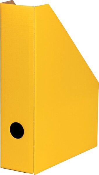 Stehsammler A4 Wellpappe gelb Rückenbreite 8cm