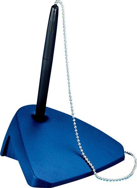 Kugelschreiberständer mit Kuli Modern 135x113x138 mm, blau