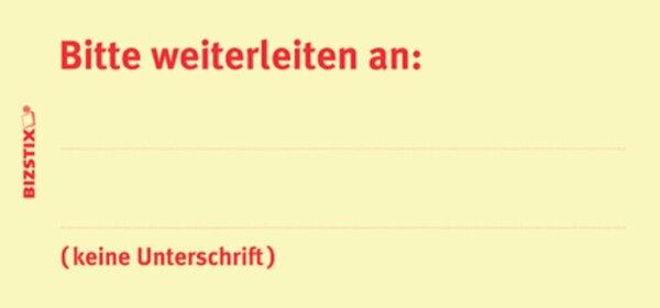 Haftnotizen 75 x 35 mm, gelb Bitte weiterleiten an..