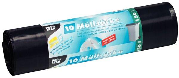Müllbeutel, LDPE, 150l, 150x70cm, schwarz, extra stark