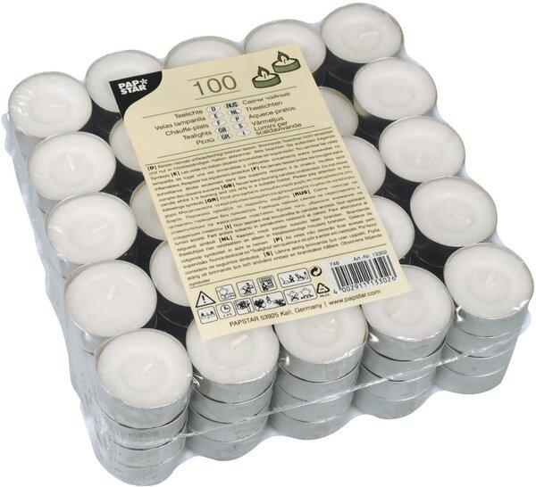 Teelichte Ø 39 mm - 17 mm hoch, weiss