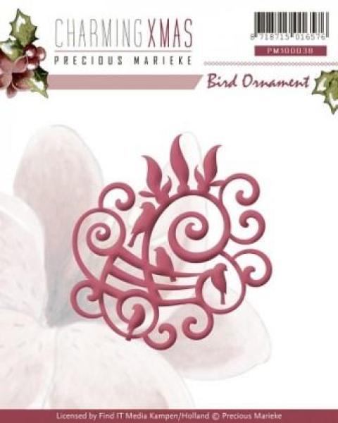 Die - Precious Marieke - Charming Xmas - Bird Ornament