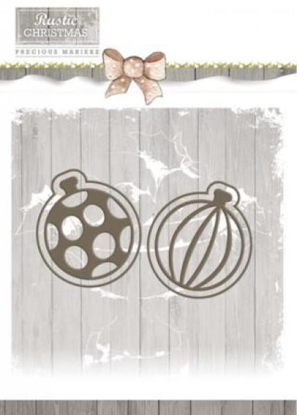 Die - Precious Marieke - Rustic Christmas - Bauble Set