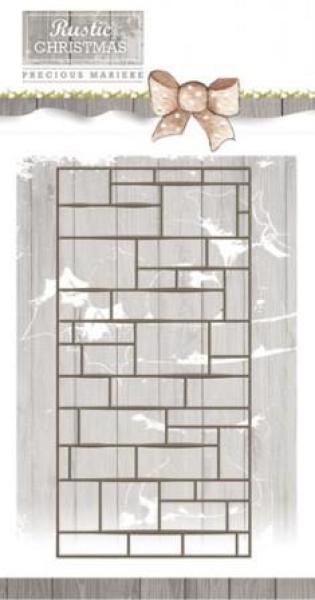 Die - Precious Marieke - Rustic Christmas - Brick Wall