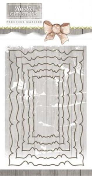 Die - Precious Marieke - Rustic Christmas - Rustic Nesting Frames