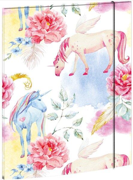 Zeichenmappe A3, Einhorn, mit Gummizugverschluß, Maße 310 x 440 mm