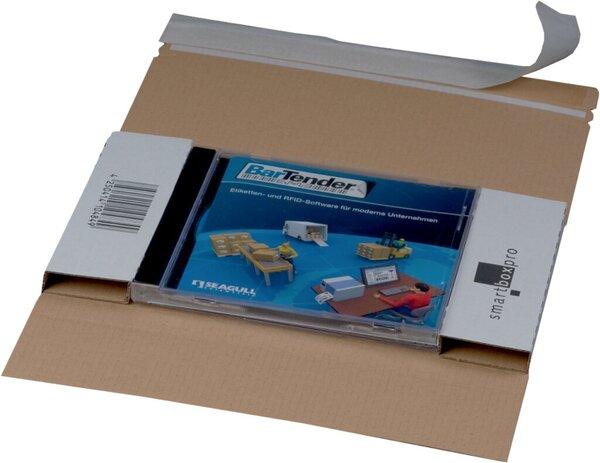 CD/DVD-Versandbox DL 225x125x12mm, hk, Aufreißfaden