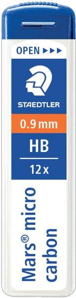 Feinminen Mars micro carbon 0,9mm HB, passend für alle Druckbleistifte