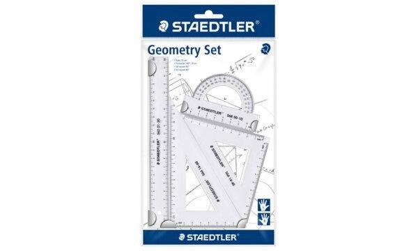 STAEDTLER Geometrie-Set, klein, 4-t eilig, transparent (5655439)