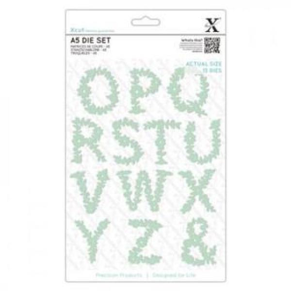 A5 Dies - Floral Alphabet O - Z
