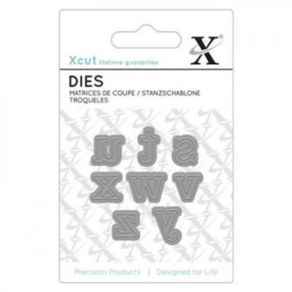 Mini-Stanzschablonen (8Stk) - Schriftart Serif Alpha 3