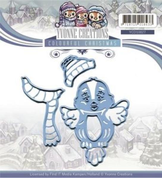 Die - Yvonne Creations - Colourful Christmas - Bird