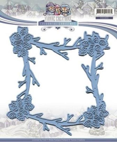 Die - Yvonne Creations - Colourful Christmas - Christmas Frame