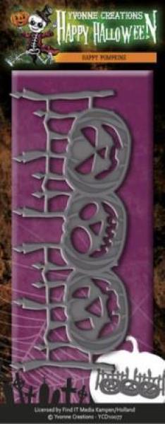 Die - Yvonne Creations - Happy Halloween - Happy Pumpkins
