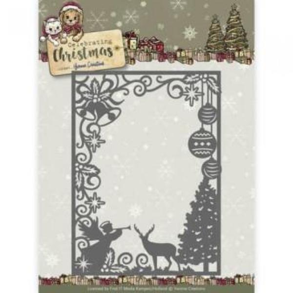 Die - Yvonne Creations - Celebrating Christmas- Scene Rectangle Frame