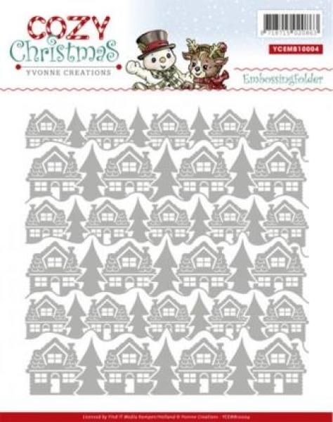 Embossing Folder - Yvonne Creations - Cozy Christmas