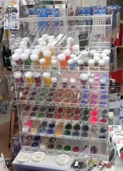 Acryldisplay 7 Etagen für kleine Dosen  leer