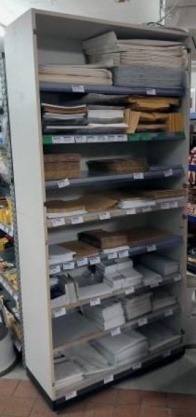 Aktenregal 7 Fächer grau 2tlg Höhe 109 cm + 100 cm  leer