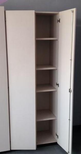 Flügeltürenschrank MULTI M, 2120 x 800 x 430 mm, 4 Fachböden, beige