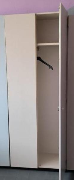 Flügeltürenschrank, 2170 x 800 x 440 mm,1 Fachboden, beige