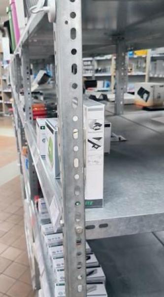 Schwerlaststeckregal silber 7 x 1,65 x 1 m doppelreihig  leer