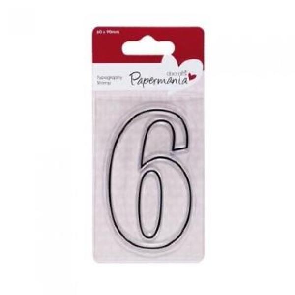 60 x 90mm Typography Clear Stamp - 6