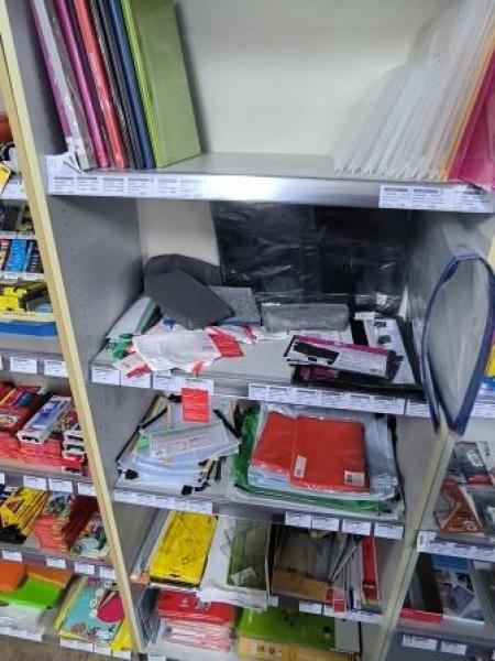 Aktenregal 4 Fächer grau  leer