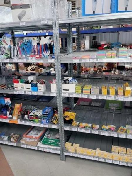 Aluminiumsteckregal 1,2 m Breite  leer 5x2 Regale